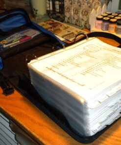 Case it King Size Mighty Zip Tab Binder, 3 Rings, 4" Capacity, 11 X 8.5, Blue 28 61Sl93PsZsL