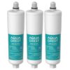 AQUACREST AP431 Replacement Cartridge for Aqua-Pure AP430SS, Whole House Water Scale Inhibition System, Helps Prevent Scale Build Up On Hot Water Heaters and Boilers, Pack of 3 47 61SlHBT3s2L