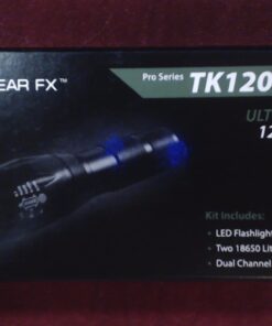 EcoGear FX Complete LED Tactical Flashlight Kit TK120 Flashlight with Rechargeable Battery: High Lumens with 5 Light Modes, Water Resistant, Adjustable Focus Zoom 77 61SlHdKgZpL