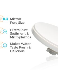 Alternative view of Ceramic Pre-filter Replacement by Santevia | Designed for Santevia's Gravity Water System | Removes Particles From Water | 0.3 Micron Pore Size