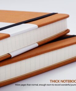 Grid Paper Notebook - Hardcover Classic Notebook with Pen Holder - Thick Premium Paper + Page Dividers Gifts 8.4 x 5.7 In 36 61SmVmZFwRL