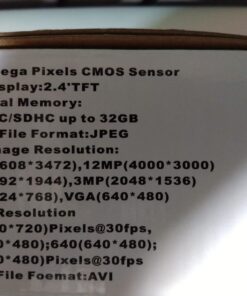 Acuvar 16MP Megapixel Compact Digital Camera and Video with 2.4" Screen and USB Cable Black 26 61SnHexLVCL