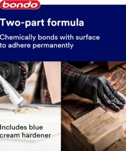 Bondo Home Solutions Wood Filler, Sandable in 15 min, 1.9 lbs with 1 oz Hardener 42 61SnklOq2rL