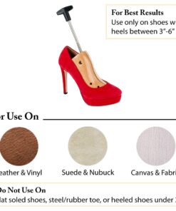 FootFitter High Heel Women Shoe Stretcher, Adjustable Shoe Stretcher for 3” to 6” Heels, Width Stretcher for Women Stilettos & Pumps (US 8-10.5) LARGE Women's Large (8 - 10.5) 16 61SpbCKZ00L