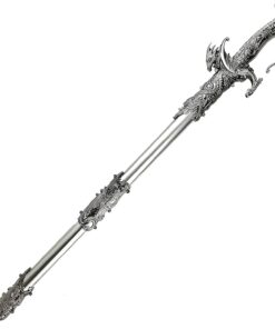 Vulcan Gear 36" Saint George Dragon Saber Fantasy Medieval Knight Sword - Choose Your Color Color Style 1 - Silver 11 61SpmMjTTfL