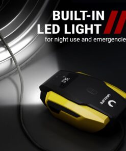 VacLife Portable Air Compressor - Air Pump for Car Tires (up to 50 PSI), 12V DC Tire Pump for Bikes (up to 150 PSI) w/ LED Light, Digital Pressure Gauge, Model: ATJ-1166, Yellow (VL701) Large 30 61SrnmhYWoL