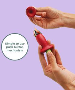Chef'n Original Stem Gem Strawberry Huller, Red/Green - 25 61SropF8mTL