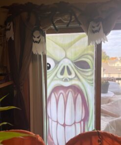 Halloween Haunted House Green Goblin Door Cover by Greenbrier 17 61Ss jNiUPL