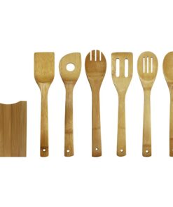 Oceanstar Bamboo Cooking Utensil Set, 12 Inch, Natural 13 61Ss756oxuL