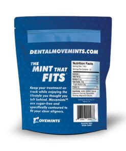 Movemints Clear Aligner Mints - Patented Aligner Seating Mints - Edible Alternative to Aligner Chewies - Xylitol Mints for Dry Mouth - Spearmint Flavor (3 Pack) 20 Count (Pack of 3) 11 61StLWaJjtL