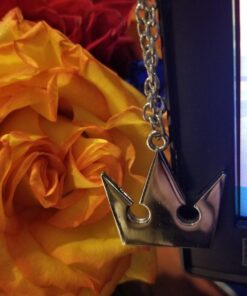 XOFOAO Kingdo Heart Sora's Crown & Roxas's Cross Necklaces 15 61SwuQmjI L
