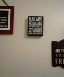 Primitives by Kathy 27179 Box Sign, 4" x 5", Dear Wine… 10 61SyyP3TVlL
