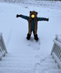 Fox Animal Hood Mittens Gloves Scarf Paws Prints and Ears, Furry Hoodie 17 61SzLigpRdL