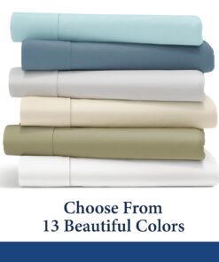 Cosy House Collection Everyday 1500 Series Bed Sheet Set - Ultra Soft & Cool Hotel Bedding - Deep Pocket - Wrinkle, Stain and Fade Resistant - 4 Piece Set (King, Purple) King 19 61T 2sTUJHL