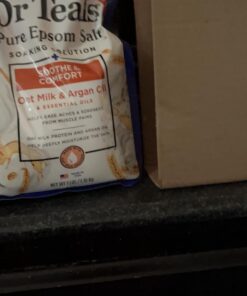 Dr Teal's Pure Epsom Salt, Soothe & Comfort with Oat Milk & Argan Oil, 3lbs (Packaging May Vary) 3 Pound (Pack of 1) 28 61T OAOrwL