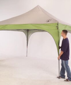 Coleman Canopy Sun Shelter with Instant Setup, Sun Shelter with Wheeled Carry Bag Sets Up in About 3 Mins, 7x5ft, 10x10ft, or 12x12ft Canopy for Sporting Events, Tailgating, Camping, & More 11 61T01o1IjPL