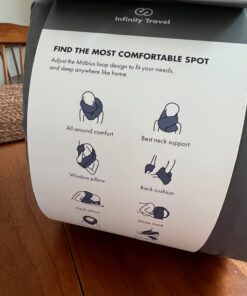 Huzi Infinity Pillow - Home Travel Soft Neck Scarf Support Sleep Grey 36 61T0JCNC8XL