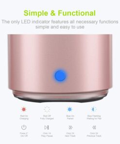 EWA A106 Portable Mini Bluetooth Speaker, Enhanced Bass and High Definition Sound, Portable Design, for iPhone, iPad,Nexus,Laptops and More (Rosegold) Rose Gold 34 61T0ccgcsoS