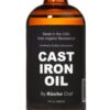 Organic Cast Iron Oil & Cast Iron Conditioner (8 oz) – Made from Flaxseed Oil grown and pressed in the USA – Creates a Non-Stick Seasoning on All Cast Iron Cookware 8 Fl Oz (Pack of 1) 26 61T1Ovp4KVL