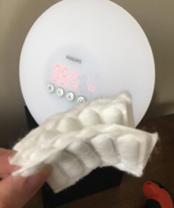 Philips SmartSleep Wake-Up Light Therapy Alarm Clock with Sunrise Simulation, White, HF3500/60 29 61T1mc3Zf8L