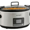 Crock-Pot 7 Quart Portable Programmable Slow Cooker with Timer and Locking Lid, Stainless Steel 43 61T3OnQfLQL
