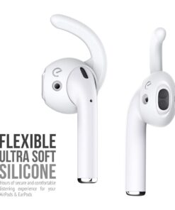 KeyBudz EarBuddyz 2.0 Ear Hooks and Covers Accessories Compatible with Apple AirPods Gen 1 & 2 or EarPods Headphones/Earphones/Earbuds (3 Pairs) (Clear) Clear 28 61T52OUCAIL