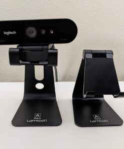 Lamicall Adjustable Cell Phone Stand, Desk Phone Holder, Cradle, Dock, Compatible with iPhone 15, 14, Plus, Pro, Pro Max, 13 12 X XS,4-8" Phones, Office Accessories, All Android Smartphone, Black 58 61T5uNC13XL