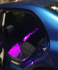 OPT7 Aura Interior Car Lights with Remote Control, Color Change, Music Sync Inside Ambient Lighting Kit, LED Lights for Car Truck Under Dash Accessories, Charger Adapter 12V, 6pc Single Row LED Strip RGB 57 61T5uuSsMyL