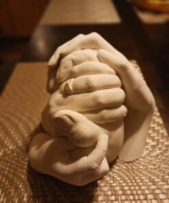 Luna Bean Huge Oversize XL Family Hand Casting Kit – Family Size Hand Molding Kit – Casts 6 Hands Comfortably Adults & Kids, Gifts for Family with Kids - Thanksgiving Gifts Family XL 67 61T5y1kl0pL