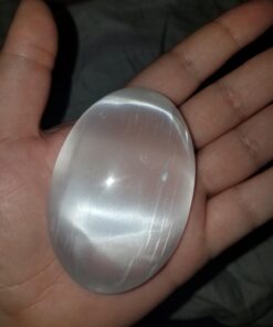 Crystal Selenite Palm Stone Spiritual Healing Massage Palmstones with Certificate of Authenticity Beverly Oaks Exclusive (1 Count (Pack of 1)) 29 61T6tr1UzIL