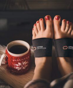 Copper Compression Copper Arch Support - 2 Plantar Fasciitis Braces/Sleeves. Foot Care, Heel Spurs, Feet Pain Relief, Flat & Fallen Arches, High Arch black 29 61T7hiWsTZL 2