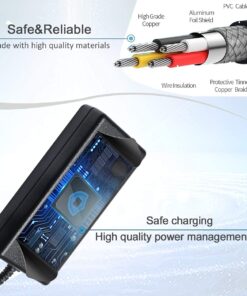 24V 1.5A 36W Electric Scooter E100 E200 E300 Battery Charger Standard 3-Prong Inline for Razor E100 E200 E300 E125 E150 E500 E175 PR200,MX350 E225S E325S, Pocket Mod, Sports Mod, and Dirt Quad 13 61T8BVHIFHS