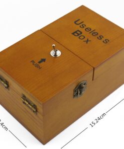 Alternative view of Willcomes Wooden Turns Itself Off Useless Box Leave Me Alone Box Perpetual Machine for Geek Gifts or Desk Toys Brown(logo)