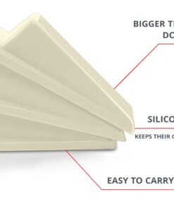 Home Premium Door Stoppers for Bottom of Door, Rubber Door Stop Wedge (4 Pack, White) 4 Pack 20 61T9X xHzHL