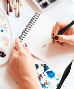 Micro Detail Paint Brush Set - Triangular Wooden Handle, 5 Size Miniature Paint Brush for Artists, Modellers, Enamel, Warhammer 40k 11 61TARIIU44L