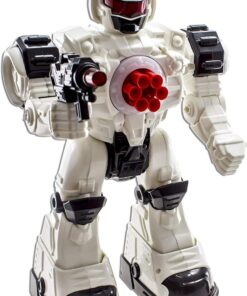 WolVolk 10 Channel Remote Control Robot Police Toy with Flashing Lights and Sounds, Great Action Toy for Boys 31 61TAbmLilVL