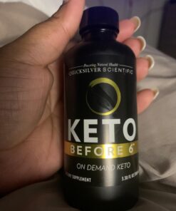 Quicksilver Scientific Keto Before 6 Liquid - Enjoy Carbs While on Keto, Help Return The Body to Keto + Allow for More Flexible Diet, Weight Management Support Supplement (3.38oz / 100ml) 3.38 Fl Oz (Pack of 1) 6 61TB6FV EgL