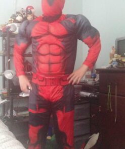 Marvel Rubie's Men's Universe Classic Muscle Chest Deadpool Costume Extra-Large 33 61TDVkvhlL