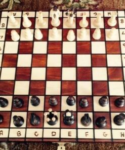 Wegiel Handmade Royal 36 European Chess Set - Wooden 14.2 Inch Board Hornbeam & Sycamore Pieces 25 61TEimKbqdL