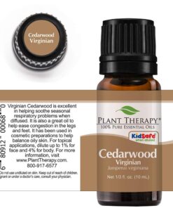 Plant Therapy Cedarwood Virginian Essential Oil 10 ml (1/3 oz) 100% Pure, Undiluted, Therapeutic Grade 0.34 Fl Oz (Pack of 1) 14 61TFCd2KmgL