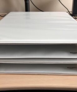 Amazon Basics 3-Ring Binder, 1-Inch - White, 4-Pack 1" 30 61TFOy8QxSL