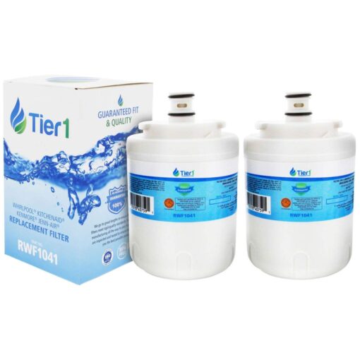 Tier1 UKF7003 Refrigerator Water Filter 2-pk | Replacement for Maytag UKF7002AXX, UKF7003AXX, Whirlpool EDR7D1, UKF7002, UKF7001, UKF7001AXX, UKF6001, UKF5001, WSM-1, WF288, Fridge Filter