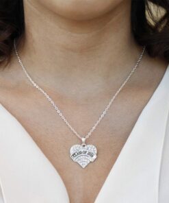 Inspired Silver - Silver Pave Heart Charm 18 Inch Necklace with Cubic Zirconia Jewelry Class Of 2016 18 61TGTbvlkL