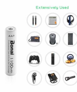 BONAI 1100mAh AAA Rechargeable Batteries 1.2V Ni-MH High-Capacity Batteries 8 Pack 8 packs 15 61TH3uU9x4L