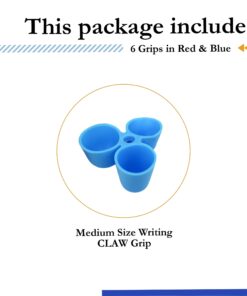 The Pencil Grip Writing CLAW for Pencils and Utensils, Medium Size, 6 Count Blue/Red (TPG-21206) 6 Count (Medium) 14 61THOIr6h2L