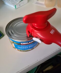 Kuhn Rikon Auto Safety LidLifter/Can Opener with Ring-Pull, 8 x 2.5 x 2.75 inches, Red Can Opener 26 61THiDZSohL