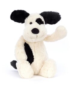 Jellycat Bashful Black and Cream Puppy Stuffed Animal, Medium, 12 inches Medium - 12" 17 61TIRvvYeJL