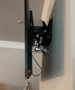 Perlegear UL Listed Full Motion TV Wall Mount for 42-85 inch TVs up to 132 lbs, TV Mount with Dual Articulating Arms, Tool-Free Tilt, Swivel, Extension, Leveling, Max VESA 600x400mm, 16" Studs, PGLF8 34 61TITKnMbTL