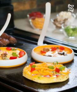 STIRLEX 4-inch Silicone Fried Egg Rings Set, 4-pack, Round Mold for Pancakes, Breakfast Sandwich, Nonstick 31 61TJSrbt1VL