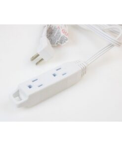 Axis 3-Outlet Indoor Extension Cord with Flat-Profile Plug - 8-foot, White (45505) 21 61TJZdG3bNL